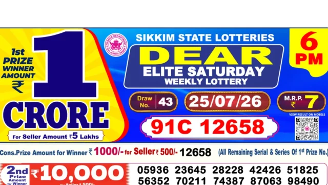Nagaland State Today Lottery Result 6 PM 25 July 2026