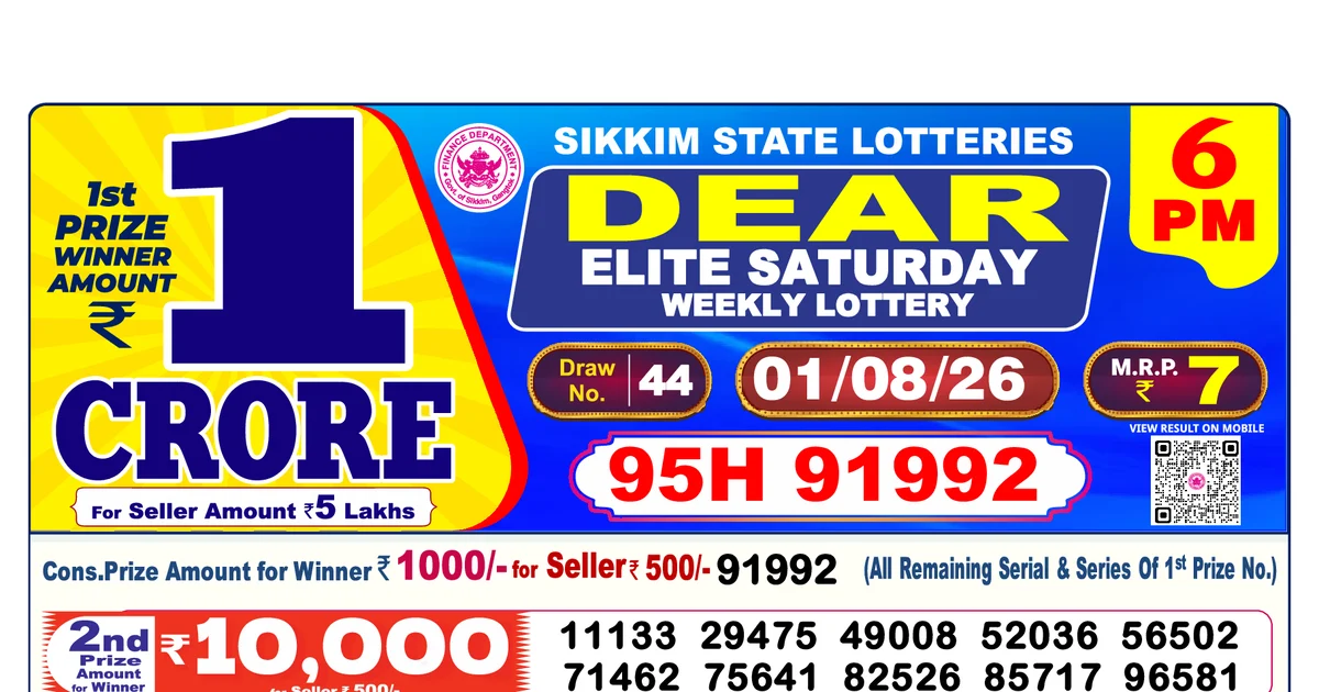 Nagaland State Today Lottery Result 6 PM 1 August 2026
