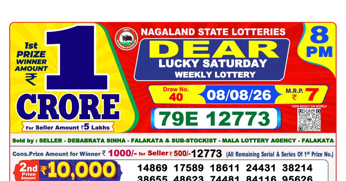 Nagaland State Today Lottery Result 8 PM 8 August 2026