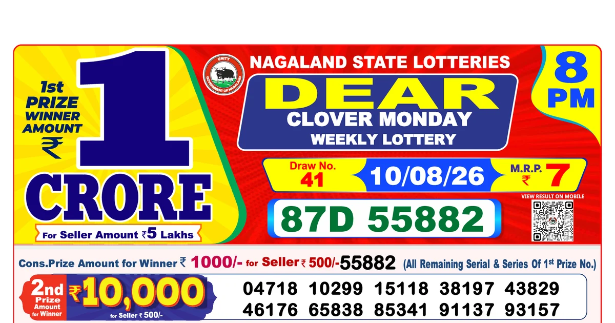 Nagaland State Today Lottery Result 8 PM 10 August 2026
